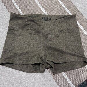 NOBULL Women's Athletic Army Green Shorts Size Small 2" rise